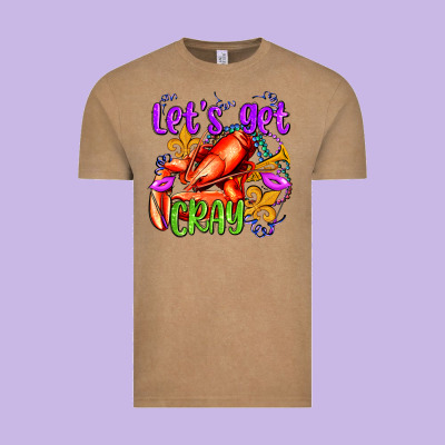 Let's Get Cray With Crawfish Olivia Vintage Tee Designed By Oliviacreatesart