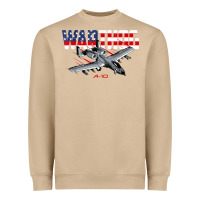 Mushroom Military Airplane A-10 Warthog American Flag Heavyweight Sweatshirt - StudioElite