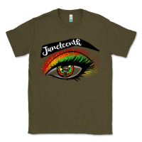 Army Green juneteenth eyelash cowgirl Classic Tee - CowGirlArtShop