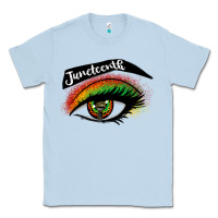 Dusty Blue juneteenth eyelash cowgirl Classic Tee - CowGirlArtShop