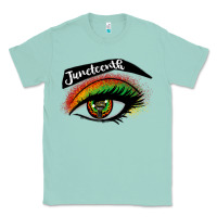 Seafoam juneteenth eyelash cowgirl Classic Tee - CowGirlArtShop