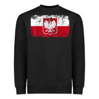 Poland Polska Flag Vintage  Men Women Kids  Poland T Shirt Heavyweight Sweatshirt | Teevron