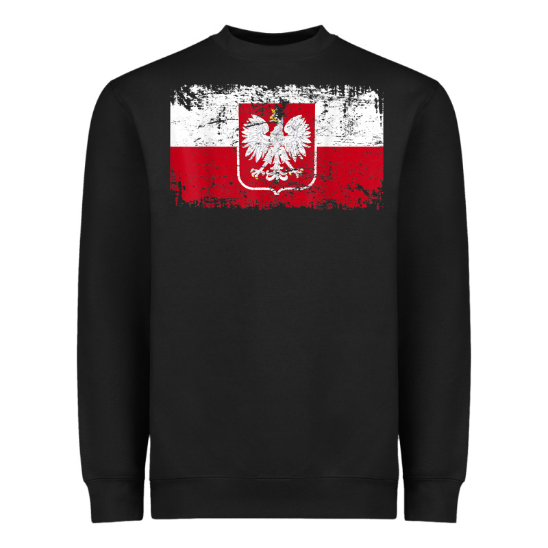 Poland Polska Flag Vintage  Men Women Kids  Poland T Shirt Heavyweight Sweatshirt by StudioElite | Teevron