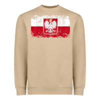 Mushroom poland polska flag vintage  men women kids  poland t shirt Heavyweight Sweatshirt - StudioElite
