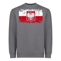 Storm poland polska flag vintage  men women kids  poland t shirt Heavyweight Sweatshirt - StudioElite