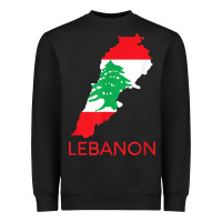 Black Lebanon Flag Cedar Tree Beirut Lebanese Arabic Arab Islam Heavyweight Sweatshirt - StudioElite