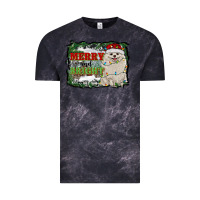 Cloud Black merry and bright pomeranian Vintage Tee - RanaPortraitStore
