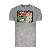 Cloud Rock merry and bright pomeranian Vintage Tee - RanaPortraitStore