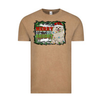 Vintage Coffee merry and bright pomeranian Vintage Tee - RanaPortraitStore