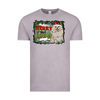 Vintage Zinc merry and bright pomeranian Vintage Tee - RanaPortraitStore