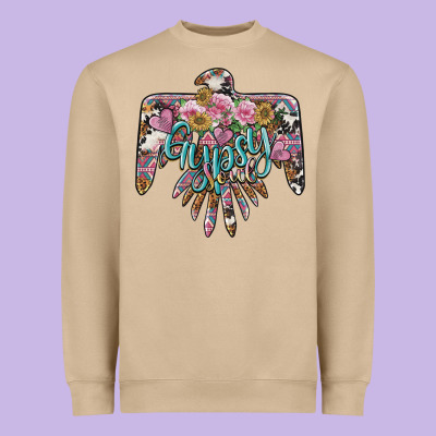 Gypsy Soul Thunderbird Heavyweight Sweatshirt Designed By Barkaloodesign