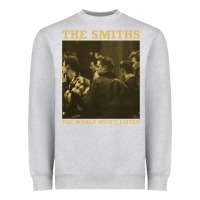 Heather Grey the smiths the world won't listen gift men women Heavyweight Sweatshirt - StudioElite