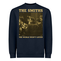 Navy the smiths the world won't listen gift men women Heavyweight Sweatshirt - StudioElite