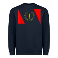 Navy african american heritage flag 1967 black history copy Heavyweight Sweatshirt - StudioElite