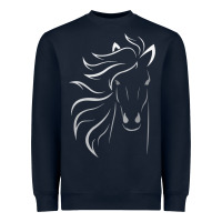 Navy horse lover gifts Heavyweight Sweatshirt - StudioElite