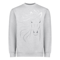 Heather Grey horse lover gifts Heavyweight Sweatshirt - StudioElite