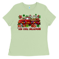 Matcha tis the season christmas truck Ladies Tee - CowGirlArtShop