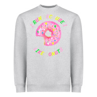 Heather Grey i run because i like donuts Heavyweight Sweatshirt - StudioElite