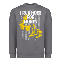 Storm heavy equipment operator i run hoes for money usa flag t shirt Heavyweight Sweatshirt - StudioElite