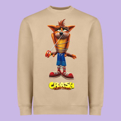 Crash Bandicoot  Yo Yo Heavyweight Sweatshirt Designed By Studioelite