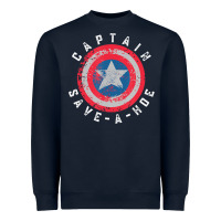 Navy Captain Save-A-Hoe Vintage Funny Retro Heavyweight Sweatshirt - StudioElite