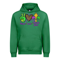 Emerald peace love mardi gras Urban Hoodie - JahusDesignShop