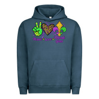 Pigment Midnight Navy peace love mardi gras Urban Hoodie - JahusDesignShop