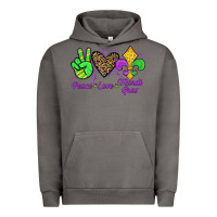 Pigment Tornado peace love mardi gras Urban Hoodie - JahusDesignShop