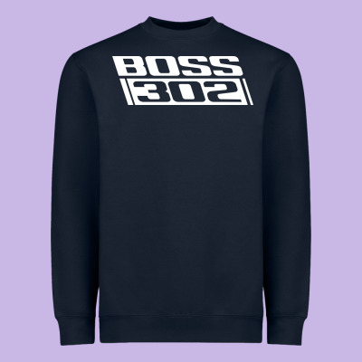 Boss 302 (white) Heavyweight Sweatshirt Designed By Studioelite