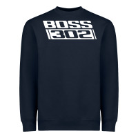 Navy boss 302 (white) Heavyweight Sweatshirt - StudioElite