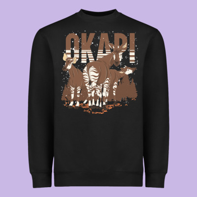 Okapi T  Shirt Wildlife Okapi Lover Africa Safari Zoo Animal Okapi T Heavyweight Sweatshirt Designed By Studioelite