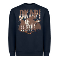 Navy okapi t  shirt wildlife okapi lover africa safari zoo animal okapi t Heavyweight Sweatshirt - StudioElite