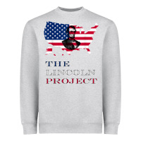 Heather Grey the lincoln project save usa abraham lincoln american flag t shirt Heavyweight Sweatshirt - StudioElite