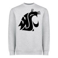 Heather Grey washington state cougars football Heavyweight Sweatshirt - StudioElite