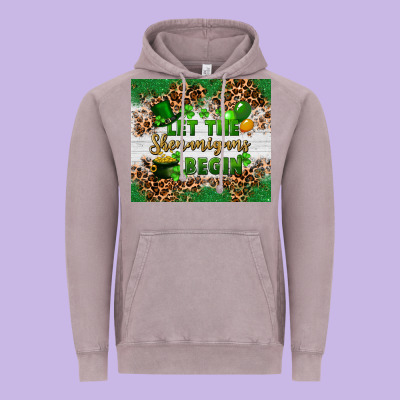 Let The Shenanigans Begin Vintage Hoodie Designed By Fadigitalartstudio