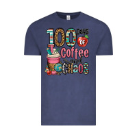 Vintage Denim hundred days of coffee and chaos Vintage Tee - OliviaCreatesArt