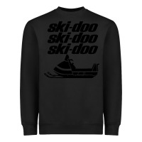 Black vintage ski doo Heavyweight Sweatshirt - StudioElite