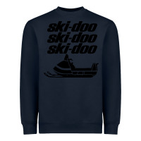 Navy vintage ski doo Heavyweight Sweatshirt - StudioElite