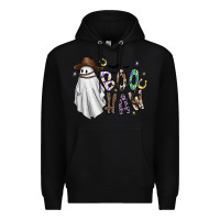 Black Boo Haw Premium Hoodie - CowhideDigitalArt