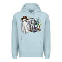 Blue Mist Boo Haw Premium Hoodie - CowhideDigitalArt