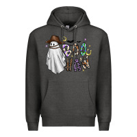 Charcoal Heather Boo Haw Premium Hoodie - CowhideDigitalArt