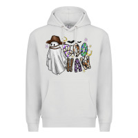 Dove Grey Boo Haw Premium Hoodie - CowhideDigitalArt