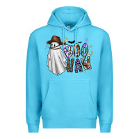 Ocean Blue Boo Haw Premium Hoodie - CowhideDigitalArt