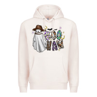 Pale Pink Boo Haw Premium Hoodie - CowhideDigitalArt