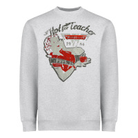 Heather Grey hot teacher halen Essential Heavyweight Sweatshirt - PixelFlow