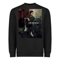 Black Rob Thomas Heavyweight Sweatshirt - PixelFlow