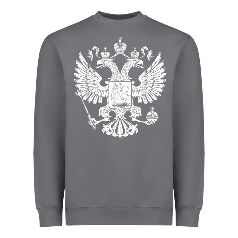 Russian Double Headed Eagle For A Russia Fan Gift T Shirt Heavyweight Sweatshirt by PixelFlow | Teevron