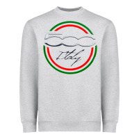 Heather Grey fiat 500   italy Heavyweight Sweatshirt - PixelFlow