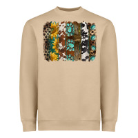 Mushroom western handdrawn patterns brushstrokes Heavyweight Sweatshirt - BarkalooDesign