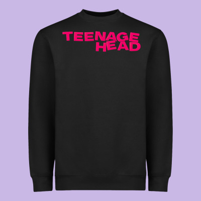 Teenage Head Print (pink) Plain Heavyweight Sweatshirt Designed By Pixelflow